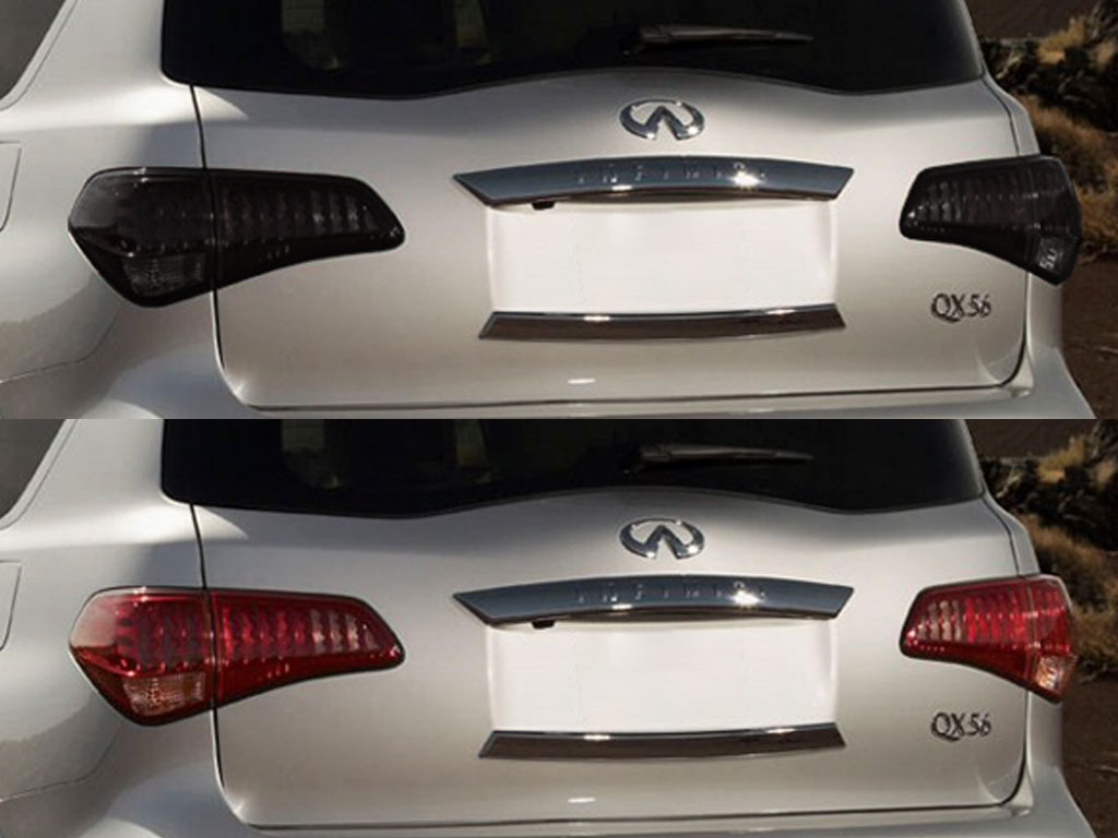 Infiniti QX56 2011-2011 Before and After Smoked Taillights