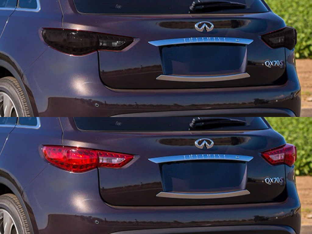 Infiniti QX70 2014-2017 Before and After Smoked Taillights