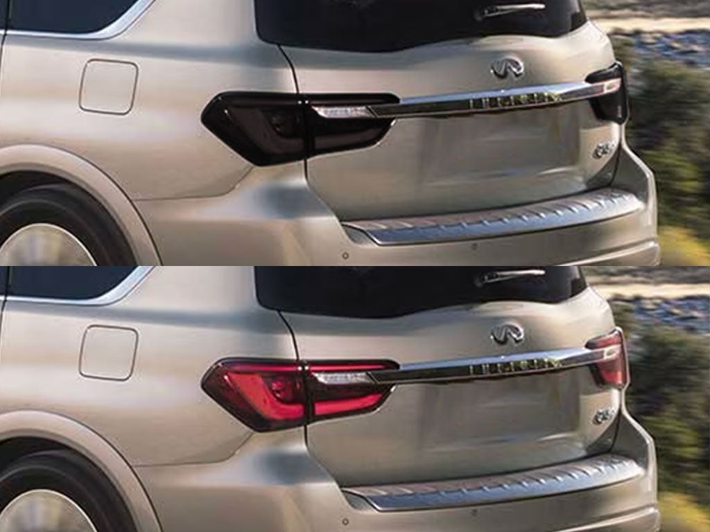 Infiniti QX80 2018-2023 Before and After Smoked Taillights