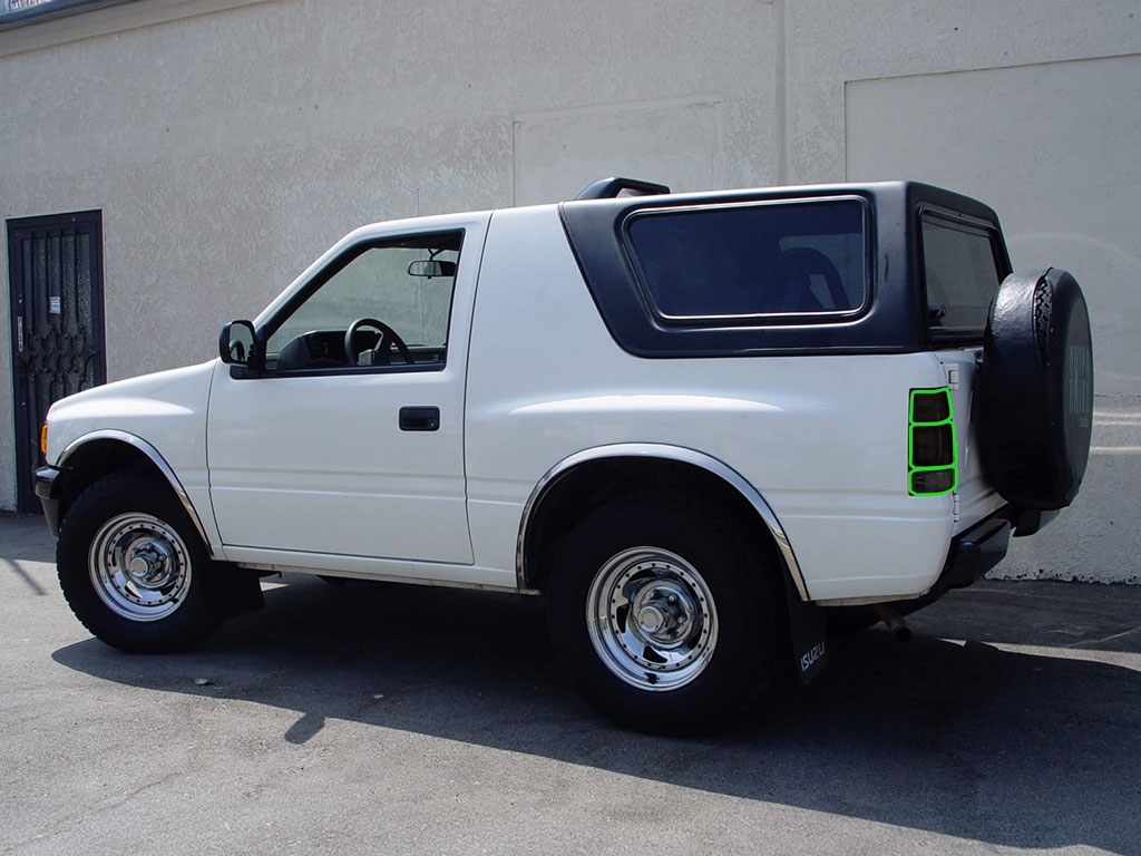 Isuzu Amigo 1989-1994 Tail Light Tint Installation Points