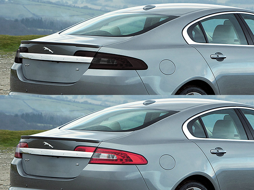 Jaguar XF 2009-2011 Before and After Smoked Taillights