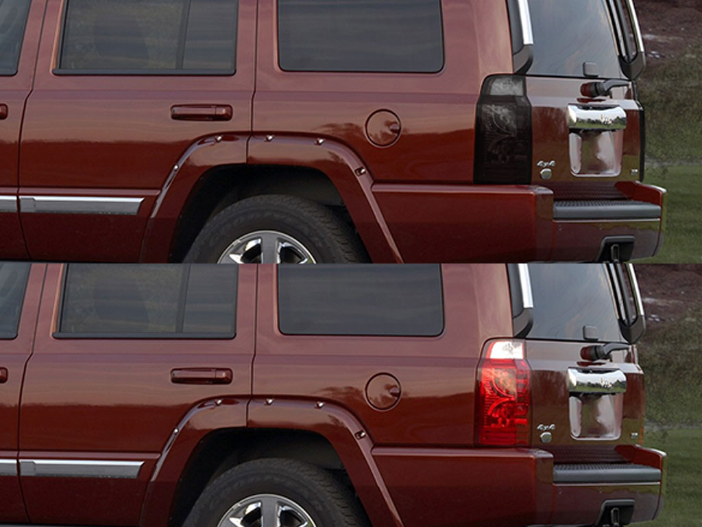 Jeep Commander 2006-2010 Before and After Smoked Taillights