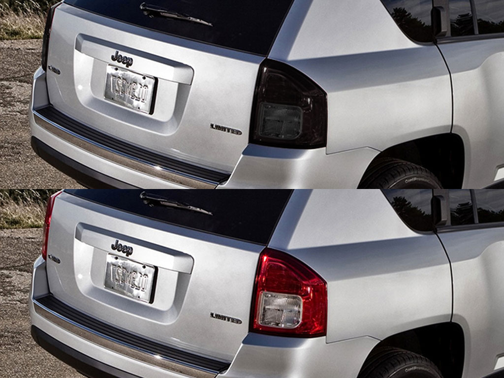 Jeep Compass 2007-2010 Before and After Smoked Taillights