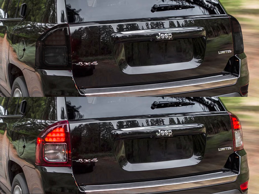 Jeep Compass 2011-2016 Before and After Smoked Taillights