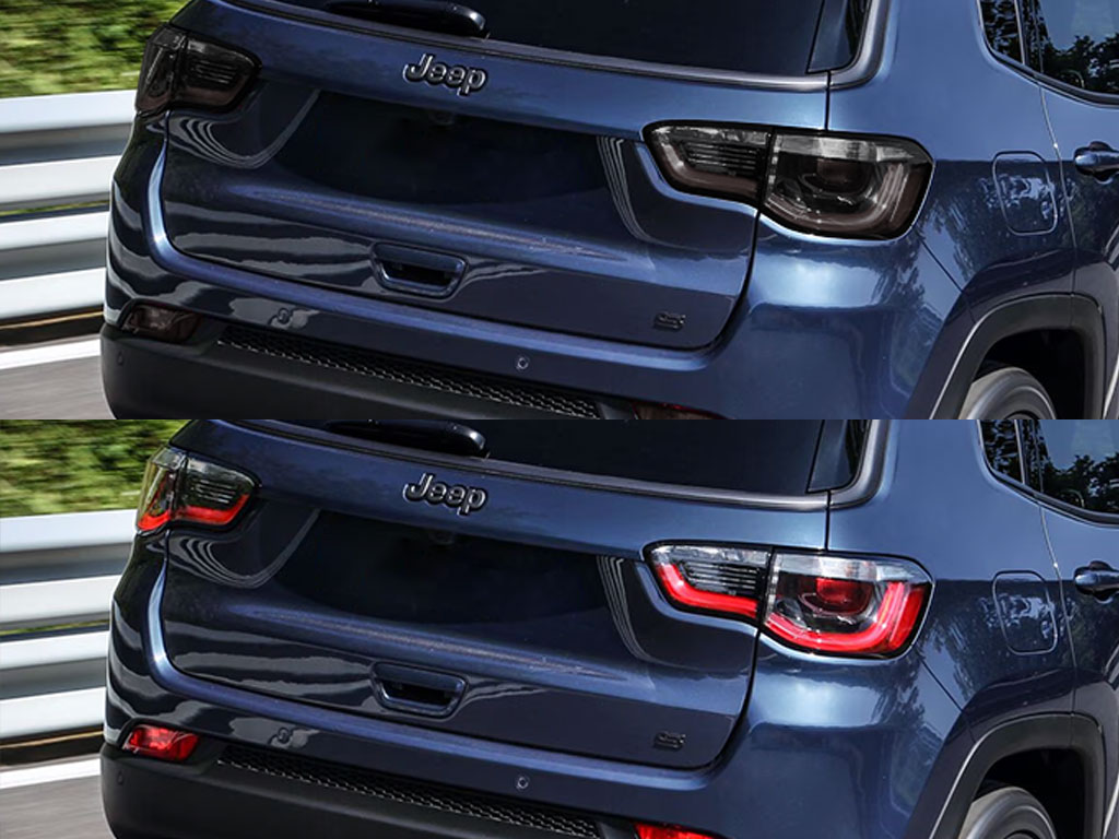 Jeep Compass 2017-2021 Before and After Smoked Taillights