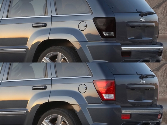 Jeep Grand Cherokee 2005-2010 Before and After Smoked Taillights