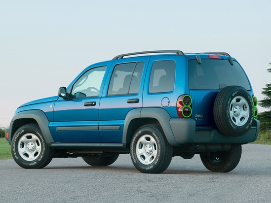 Jeep Liberty 2002-2007 Tail Light Tint Installation Points