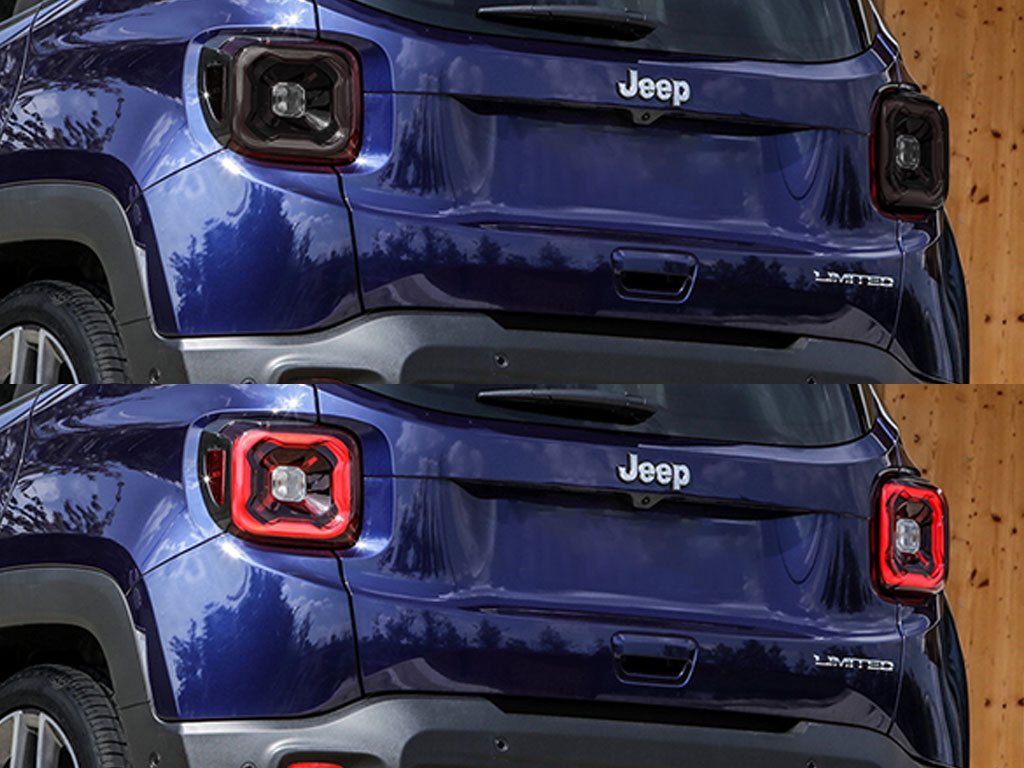 Jeep Renegade 2015-2018 Before and After Smoked Taillights