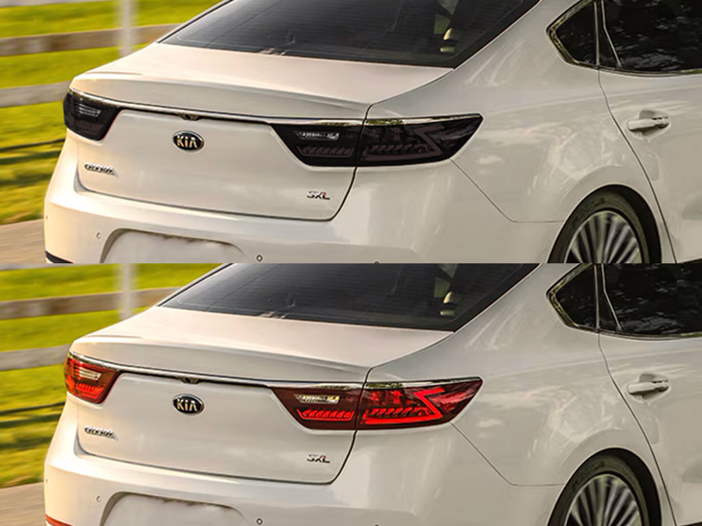 Kia Cadenza 2017-2019 Before and After Smoked Taillights