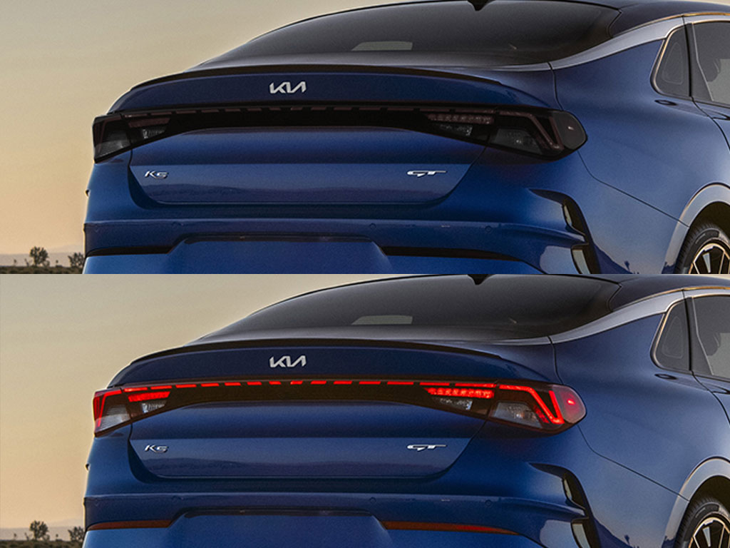 Kia K5 2021-2024 Before and After Smoked Taillights