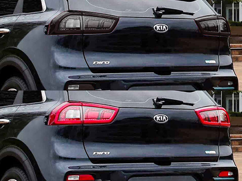 Kia Niro 2017-2019 Before and After Smoked Taillights