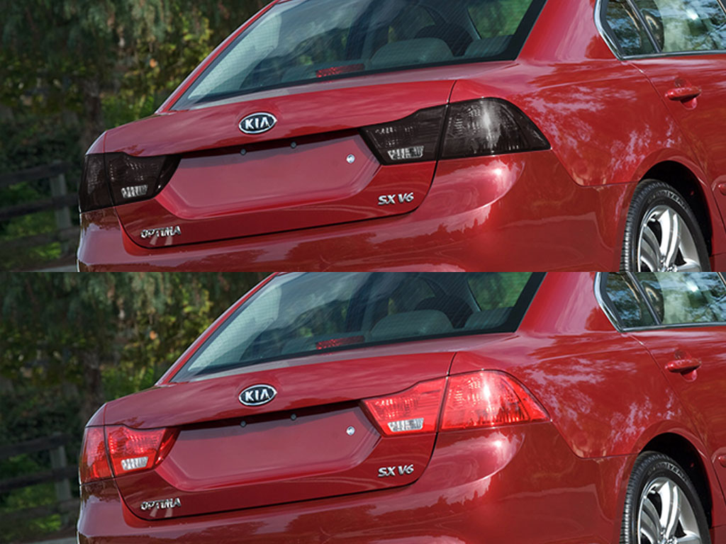 Kia Optima 2009-2010 Before and After Smoked Taillights