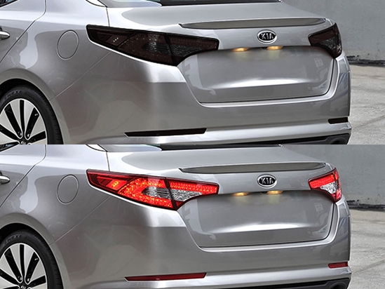 Kia Optima 2011-2013 Before and After Smoked Taillights