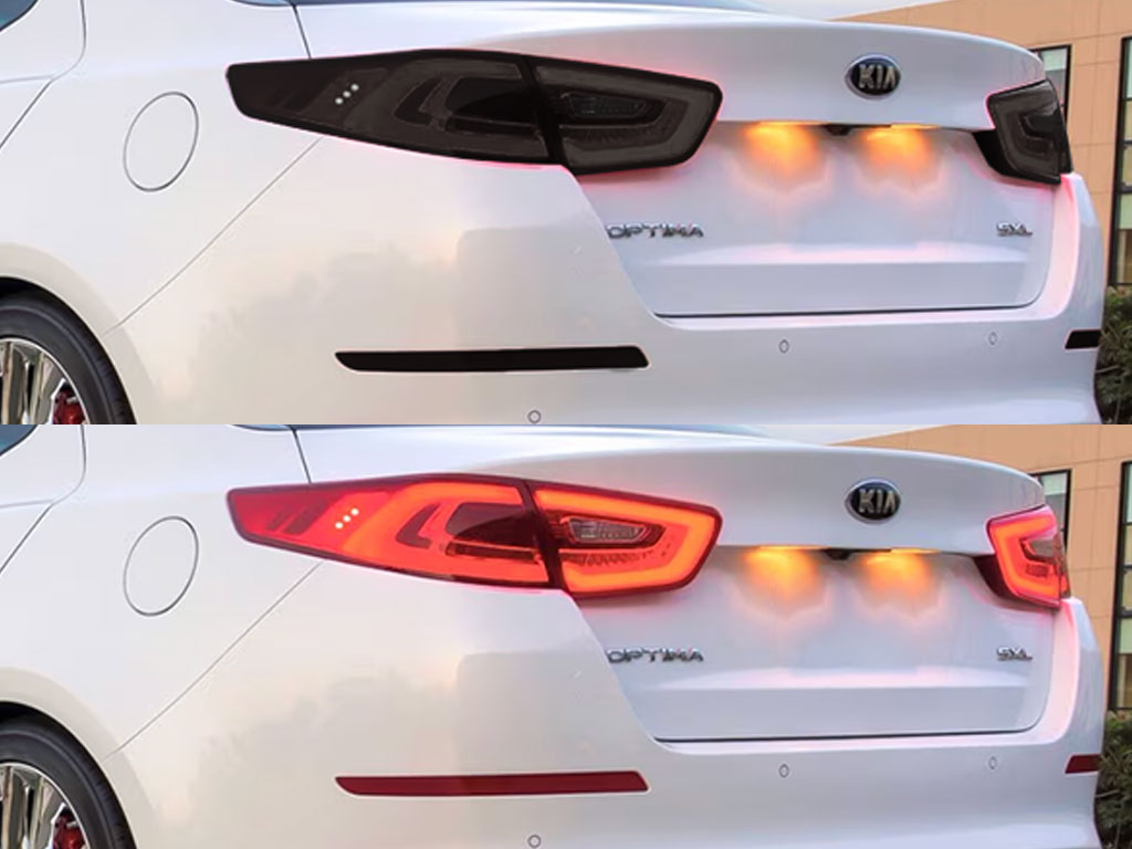 Kia Optima 2014-2015 Before and After Smoked Taillights