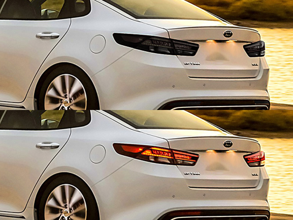 Kia Optima 2016-2018 Before and After Smoked Taillights