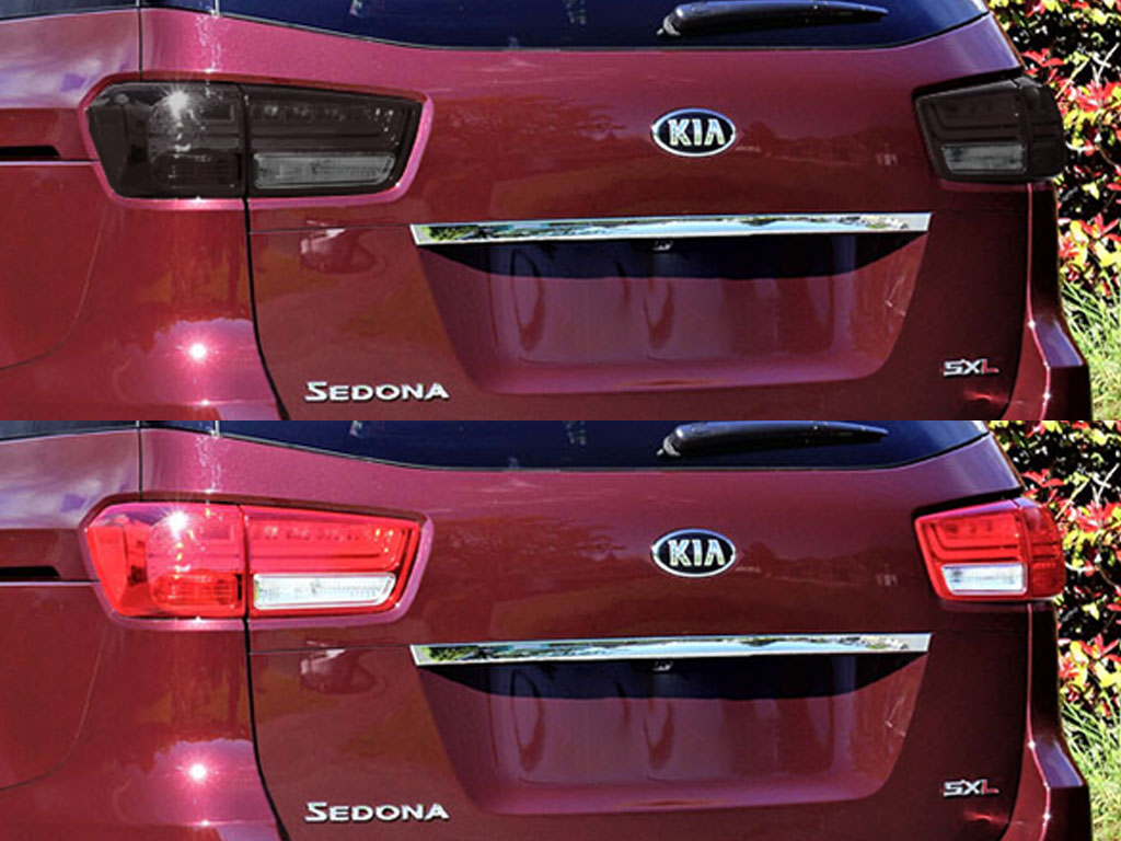 Kia Sedona 2015-2018 Before and After Smoked Taillights