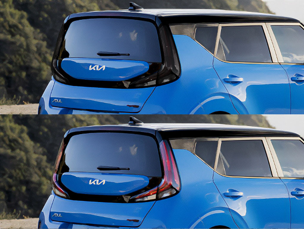 Kia Soul 2020-2023 Before and After Smoked Taillights