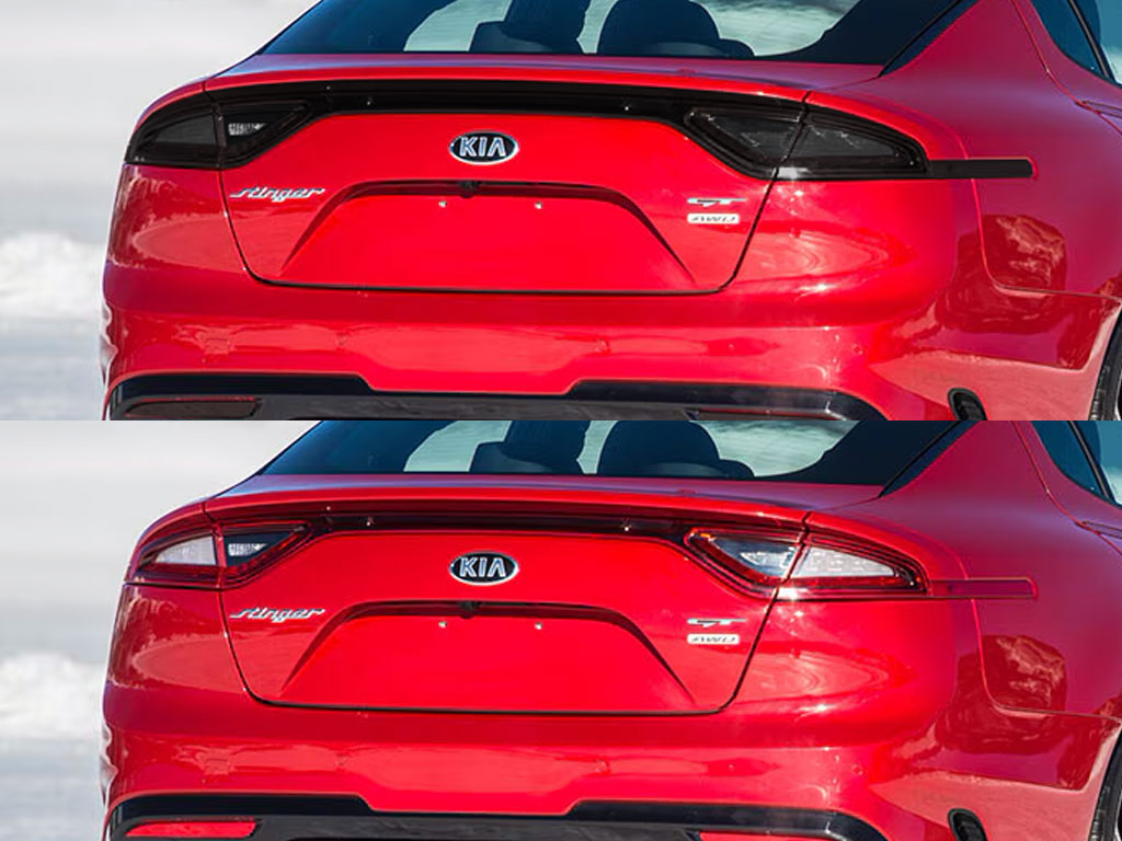 Kia Stinger 2018-2022 Before and After Smoked Taillights