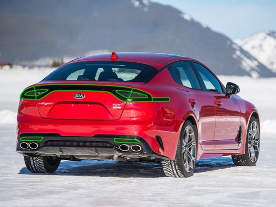 Kia Stinger 2018-2022 Tail Light Tint Installation Points