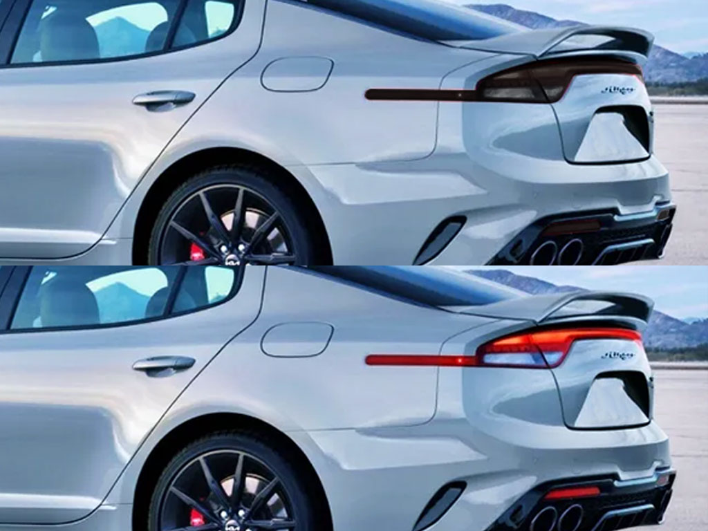 Kia Stinger 2022-2023 Before and After Smoked Taillights