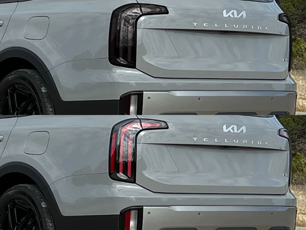 Kia Telluride 2020-2022 Before and After Smoked Taillights