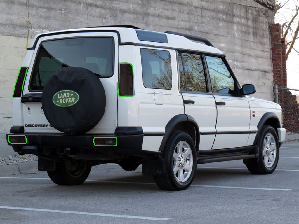 Land Rover Discovery 2002-2004 Tail Light Tint Installation Points