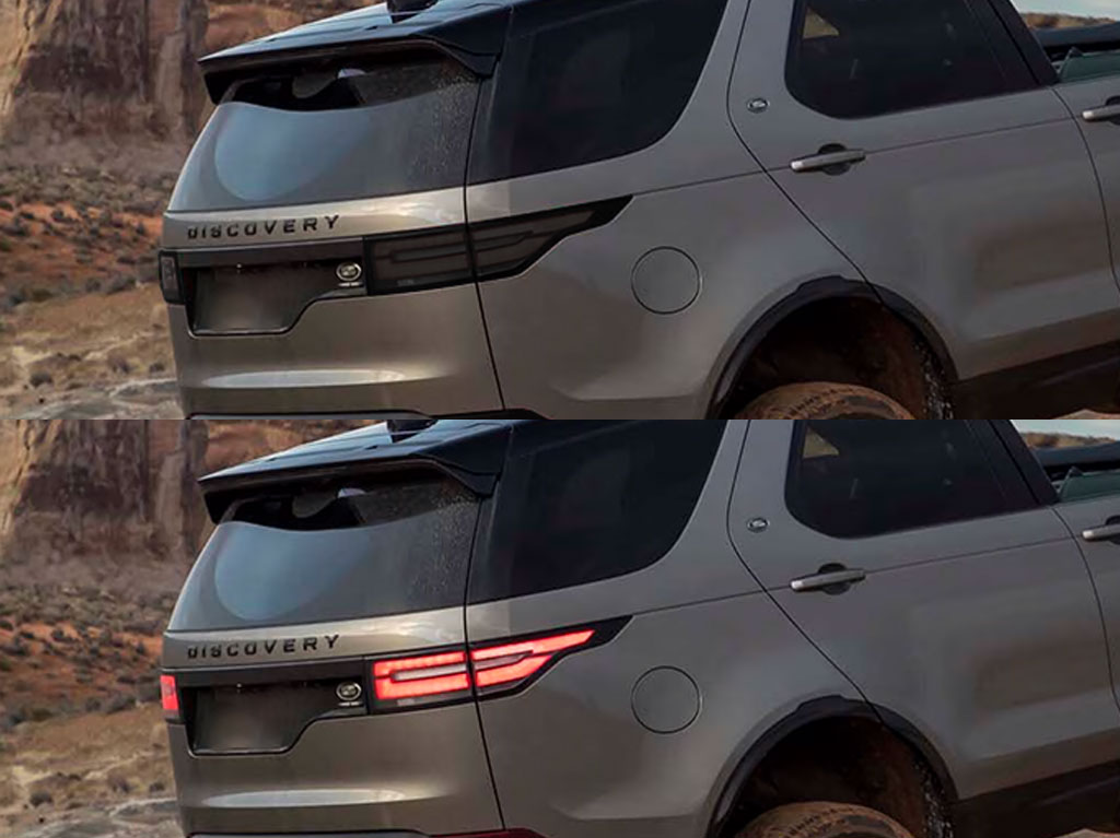 Land Rover Discovery 2017-2019 Before and After Smoked Taillights