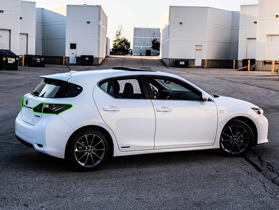 Lexus CT Sedan 2011-2013 Tail Light Tint Installation Points