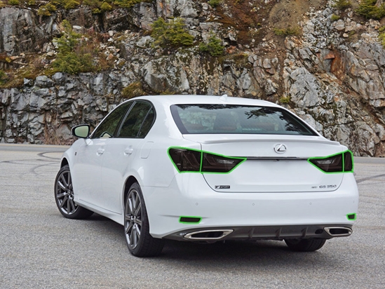 Lexus GS 2013-2015 Tail Light Tint Installation Points