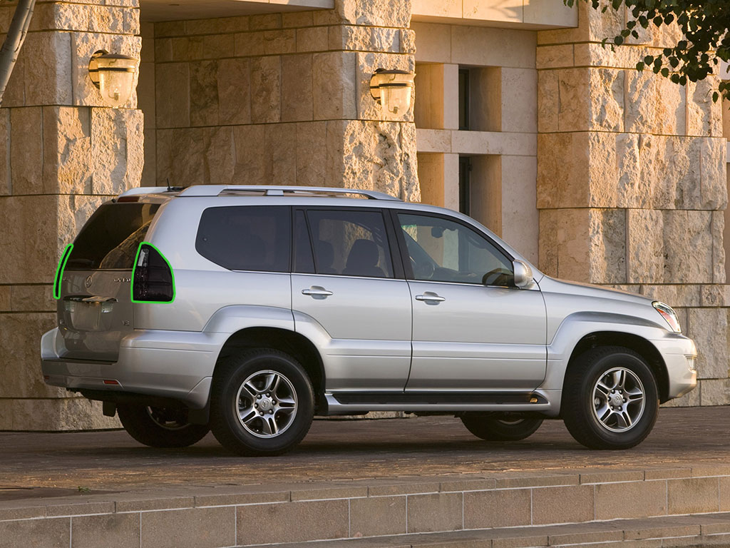 Lexus GX 2008-2009 Tail Light Tint Installation Points