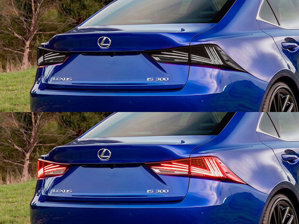 Lexus IS 2017-2020 Before and After Smoked Taillights