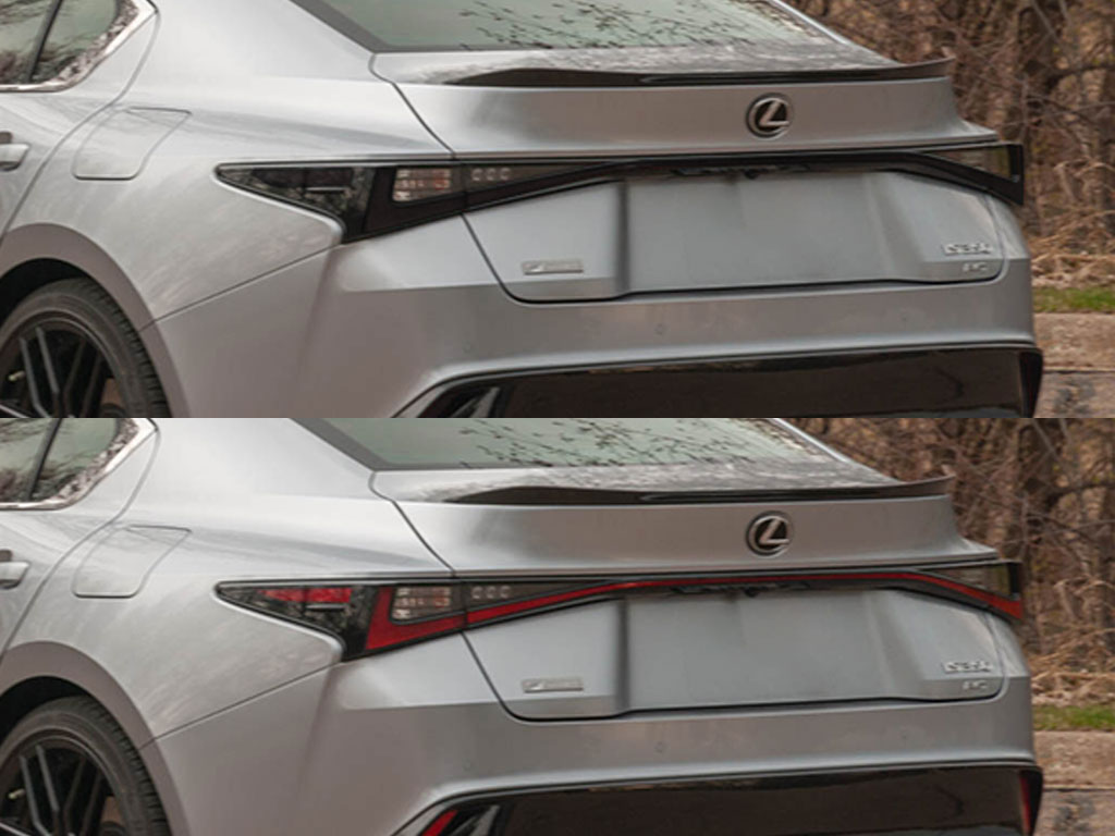 Lexus IS 2021-2023 Before and After Smoked Taillights