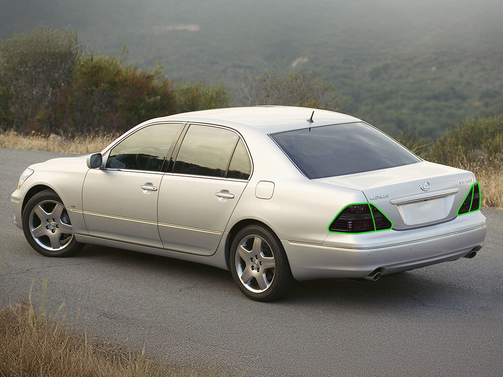 Lexus LS 2004-2006 Tail Light Tint Installation Points