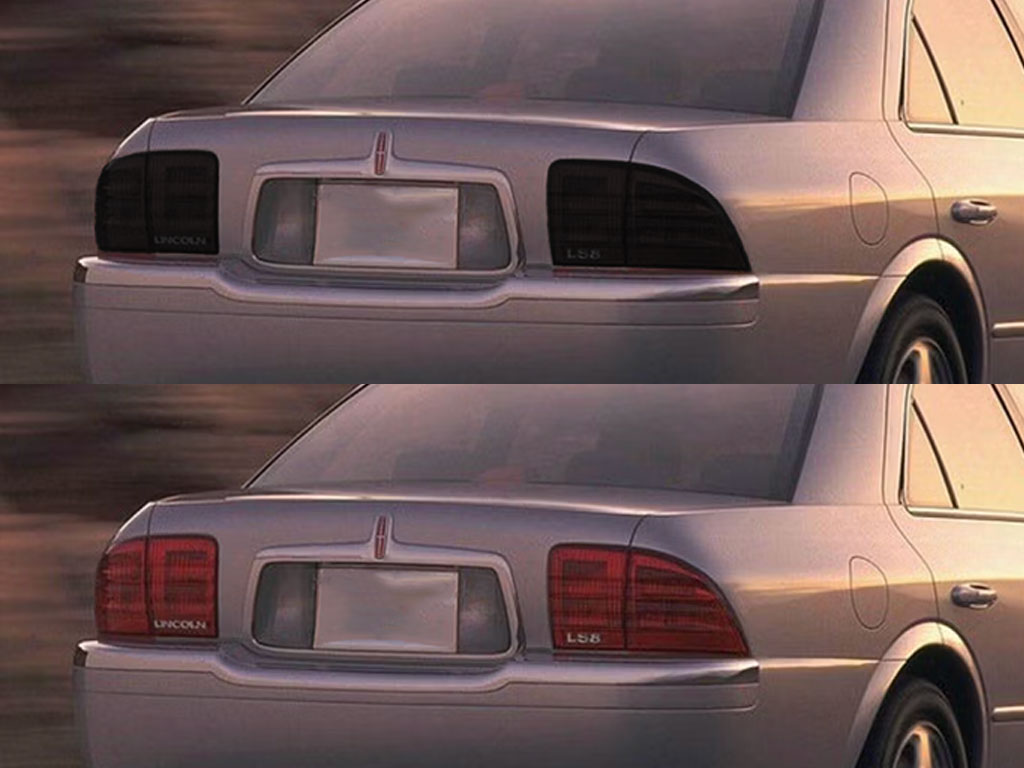 Lincoln LS 2003-2006 Before and After Smoked Taillights