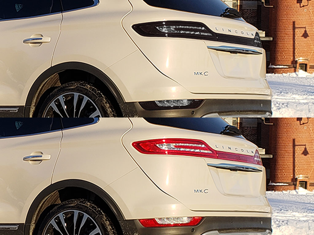 Lincoln MKC 2015-2019 Before and After Smoked Taillights