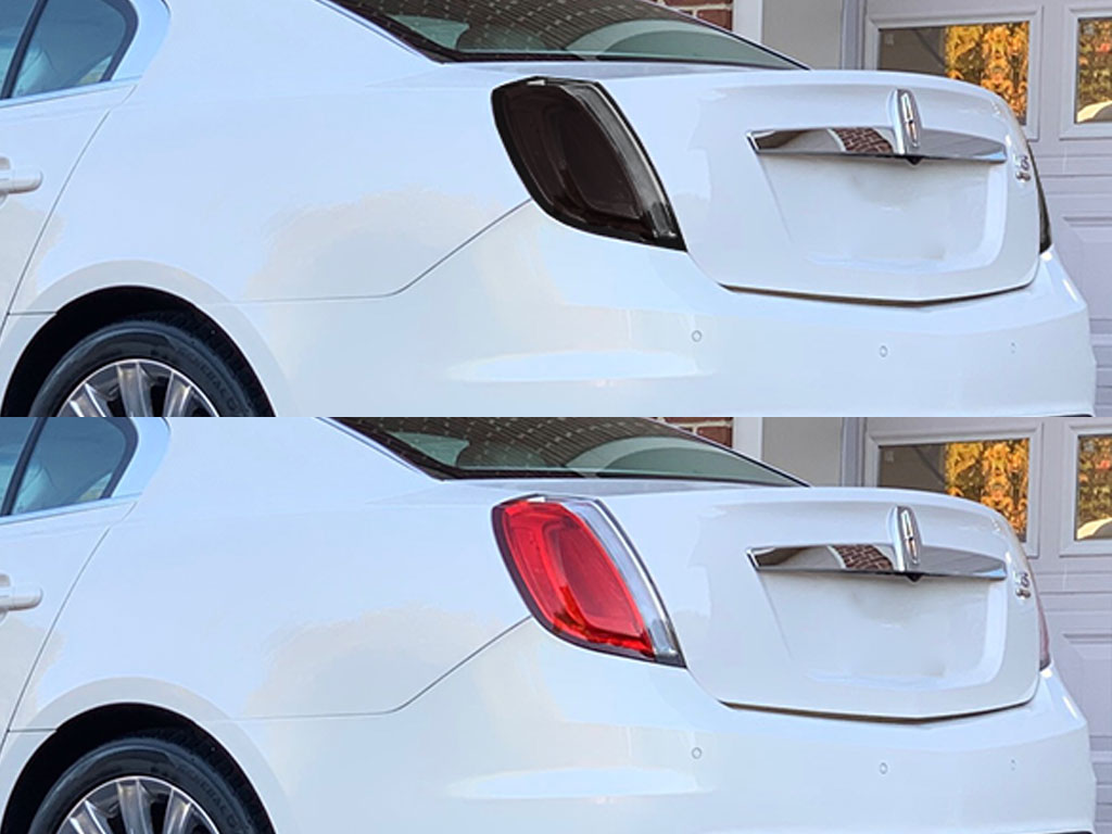 Lincoln MKS 2009-2012 Before and After Smoked Taillights