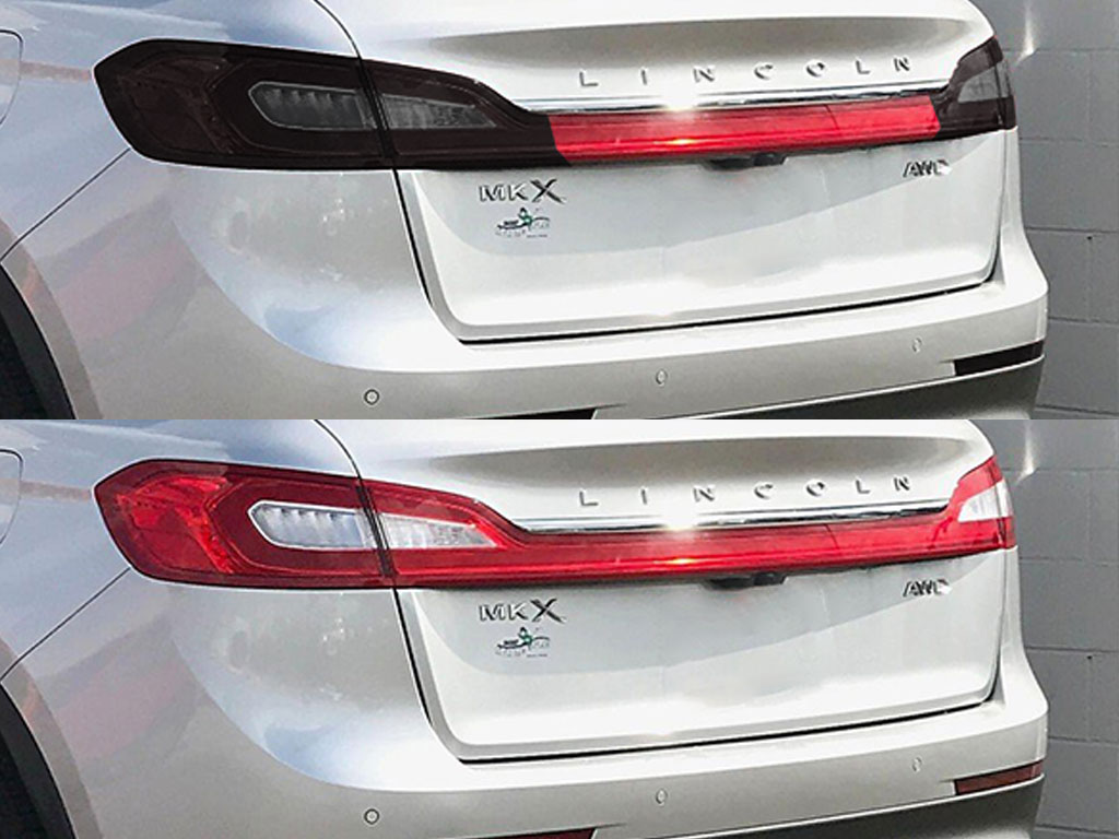 Lincoln MKX 2016-2018 Before and After Smoked Taillights