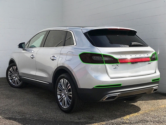 Lincoln MKX 2016-2018 Tail Light Tint Installation Points