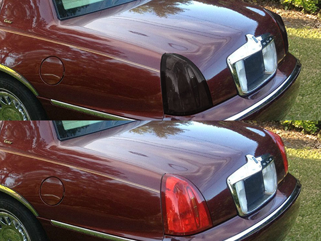 Lincoln Town Car 1998-2002 Before and After Smoked Taillights