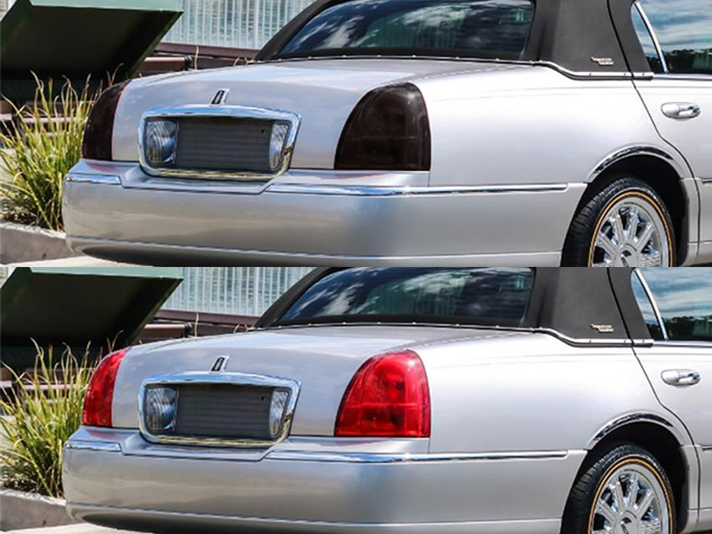 Lincoln Town Car 2003-2011 Before and After Smoked Taillights