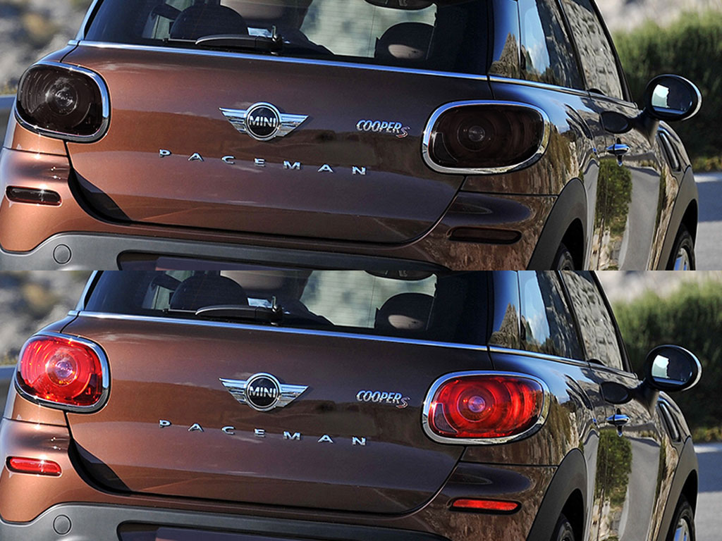 MINI Cooper 2011-2013 Before and After Smoked Taillights