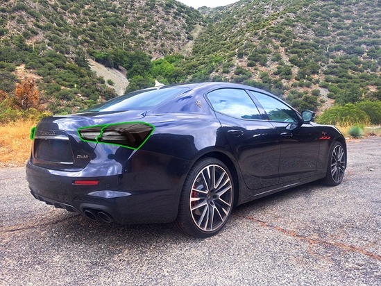 Maserati Ghibli 2014-2022 Tail Light Tint Installation Points