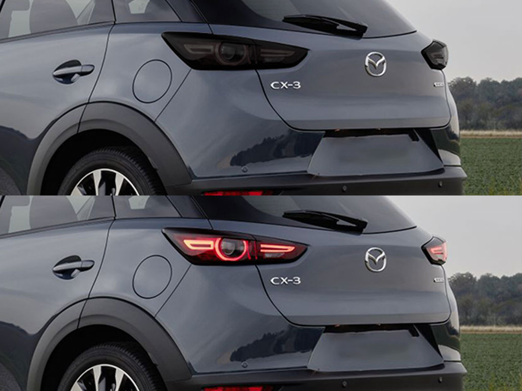 Mazda CX-3 2016-2021 Before and After Smoked Taillights