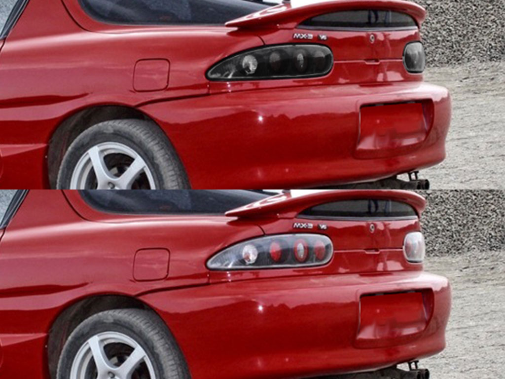 Mazda MX-3 1992-1995 Before and After Smoked Taillights