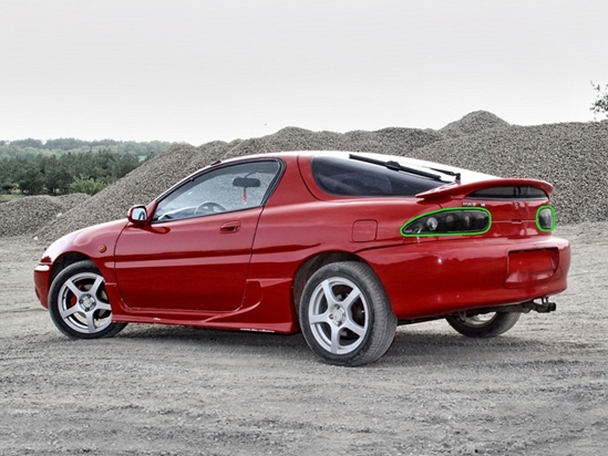 Mazda MX-3 1992-1995 Tail Light Tint Installation Points