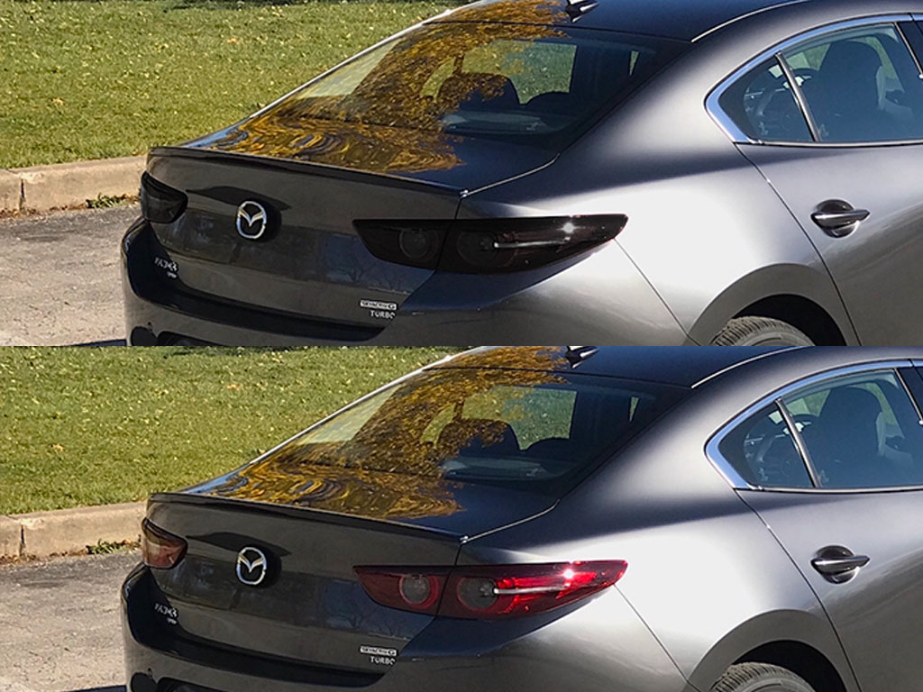 Mazda Mazda3 2019-2023 Before and After Smoked Taillights