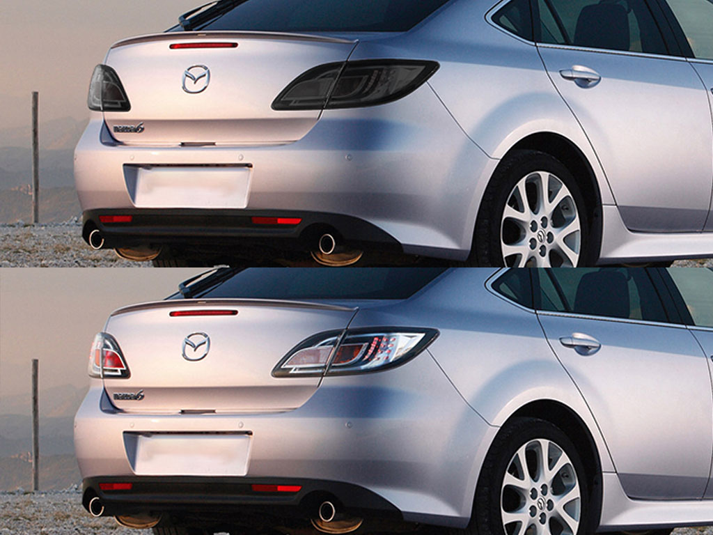 Mazda Mazda6 2003-2008 Before and After Smoked Taillights