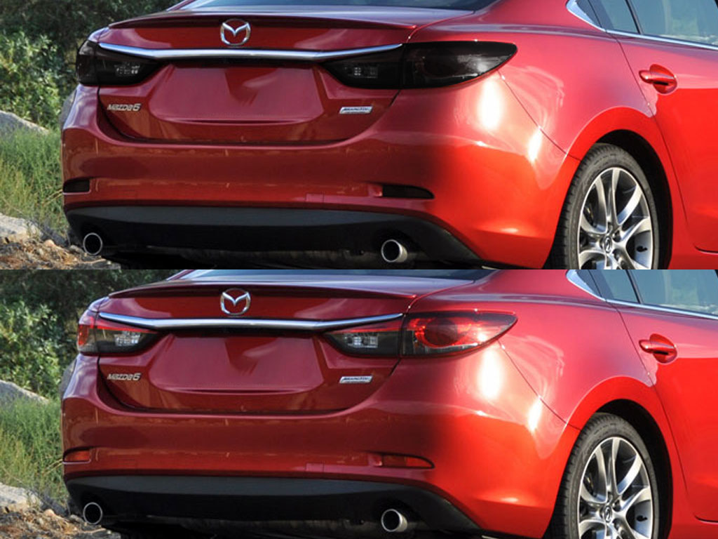 Mazda Mazda6 2014-2015 Before and After Smoked Taillights