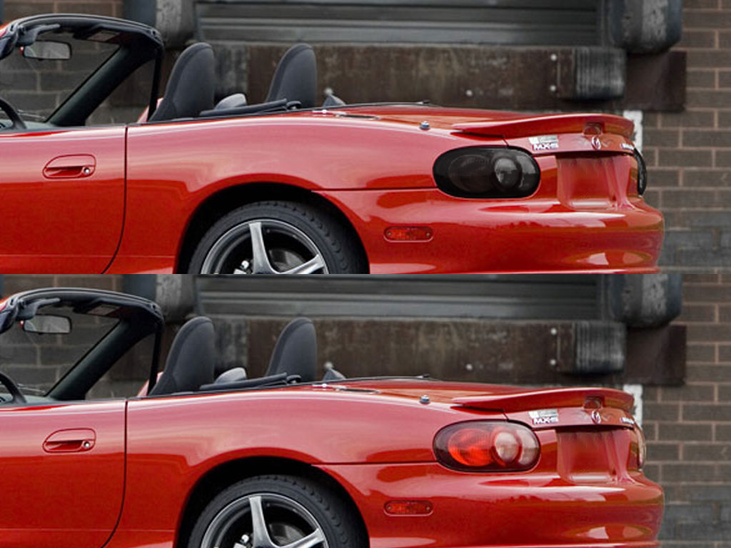 Mazda Miata 1999-2005 Before and After Smoked Taillights