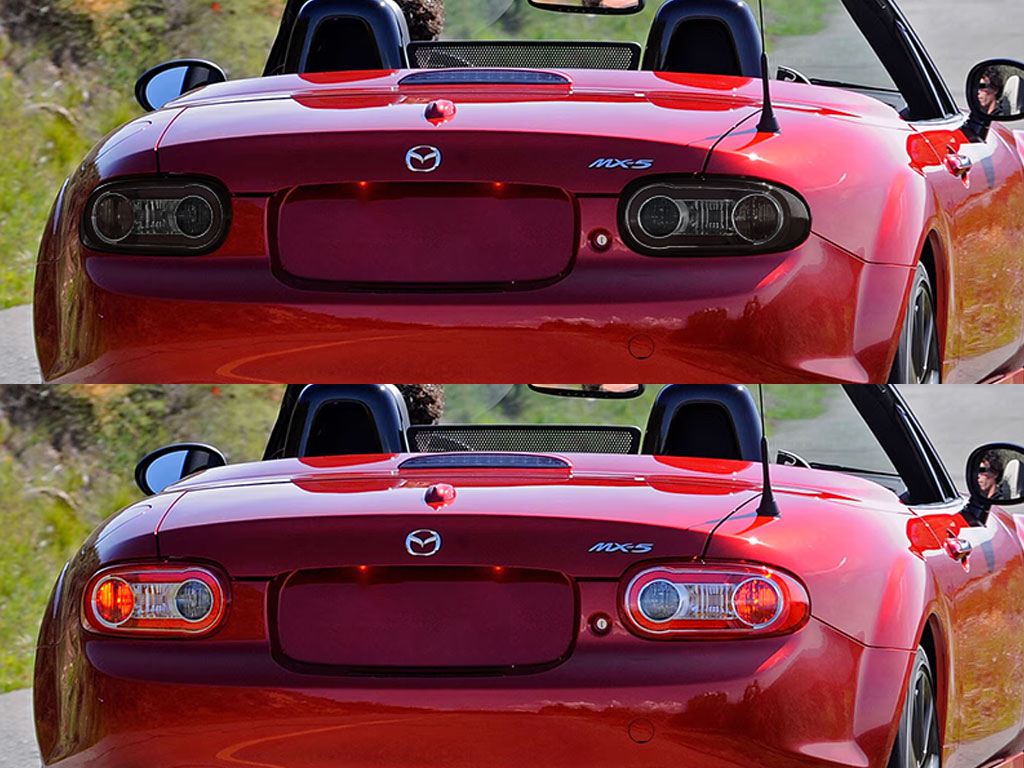 Mazda Miata 2009-2015 Before and After Smoked Taillights